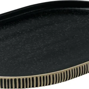 Schönwald Platte Oval Play parco nara rilievo nero bianco 30x20x2,4 cm SW000628.7012080