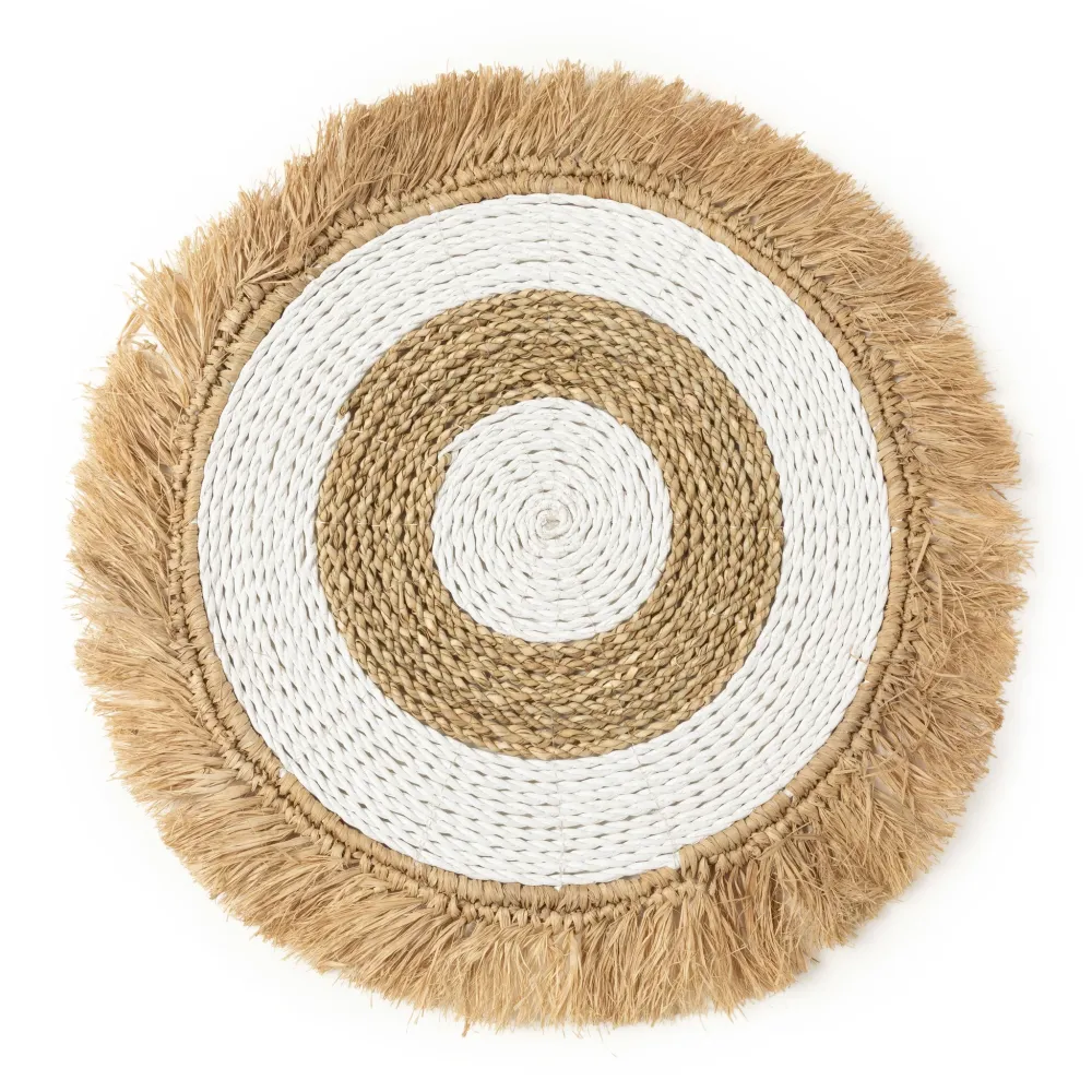 SEAGRASS RAFFIA Tovaglietta Bianco-Naturale