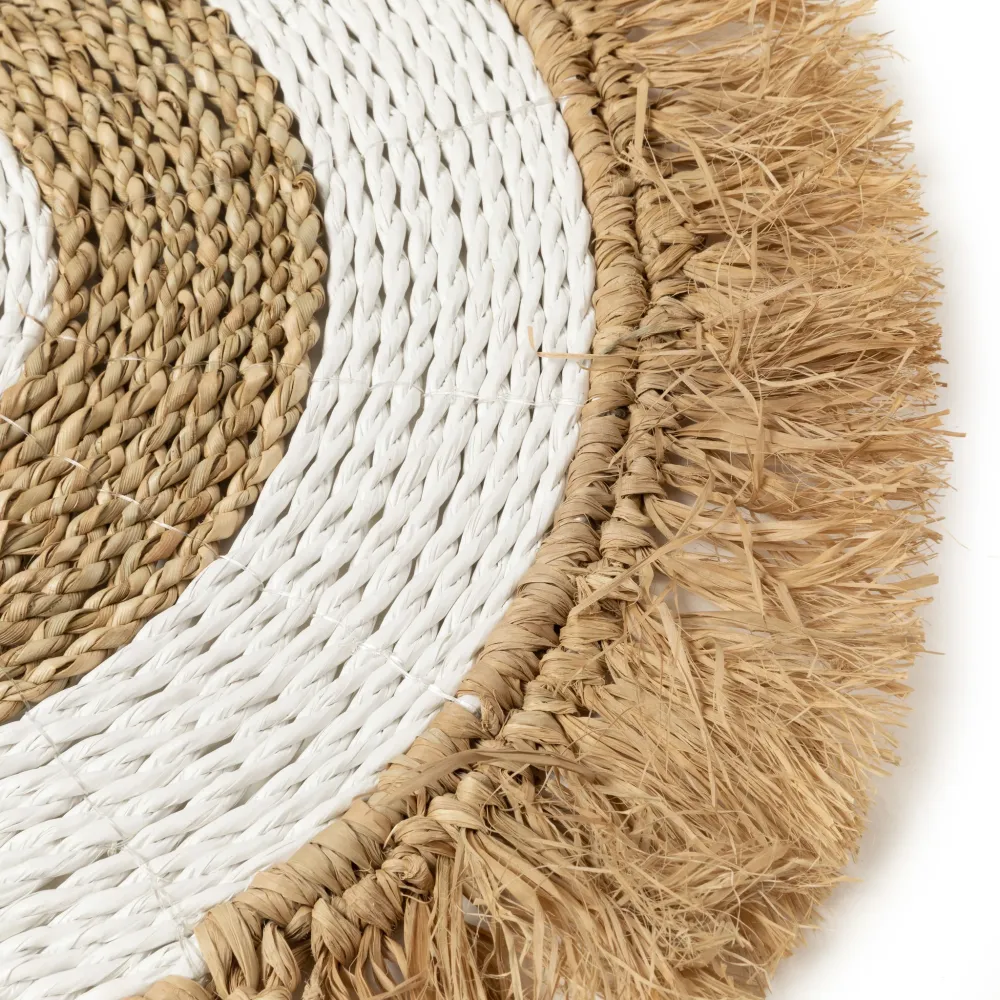 SEAGRASS RAFFIA Tovaglietta Bianco-Naturale