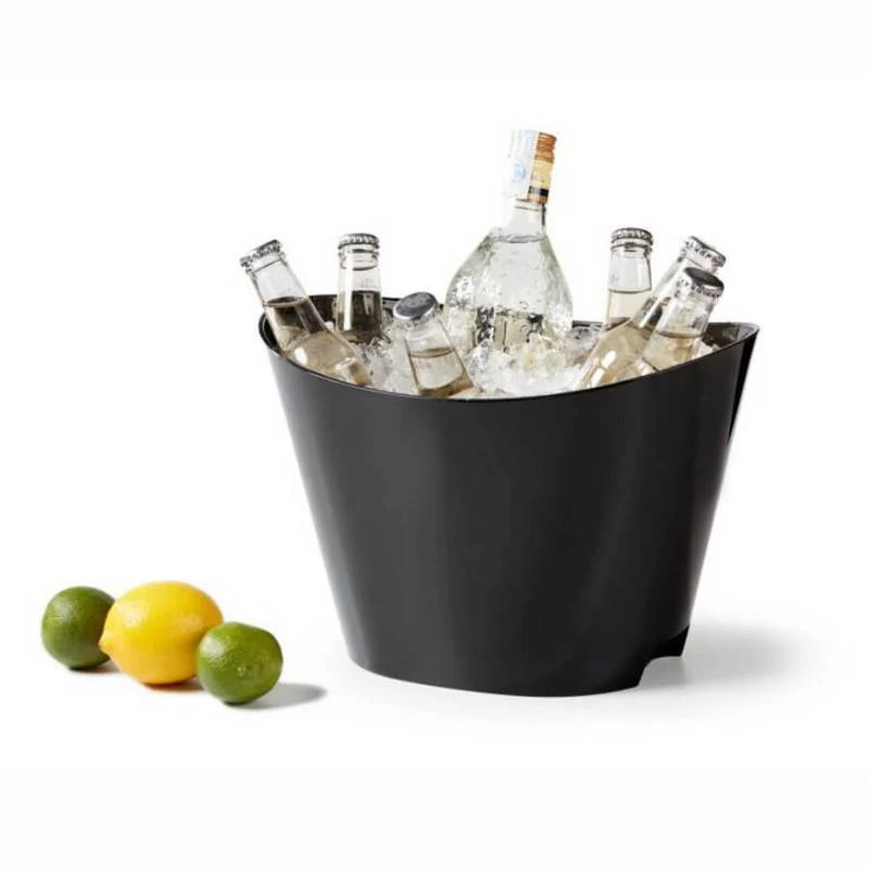 SECCHIELLO CHAMPAGNE ACRILICO OLVALE NERO 32,5X23,5 H 22