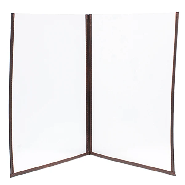 SECURIT - MC3-CYA4-BR2 - Portamenù Crystal BR2 doppio - per 4 fogli A4 - Securit - set 3 pezzi - 74565 - Conf. da 1 Pz.