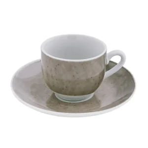 Servizio caffè Orzo tortora 6pz