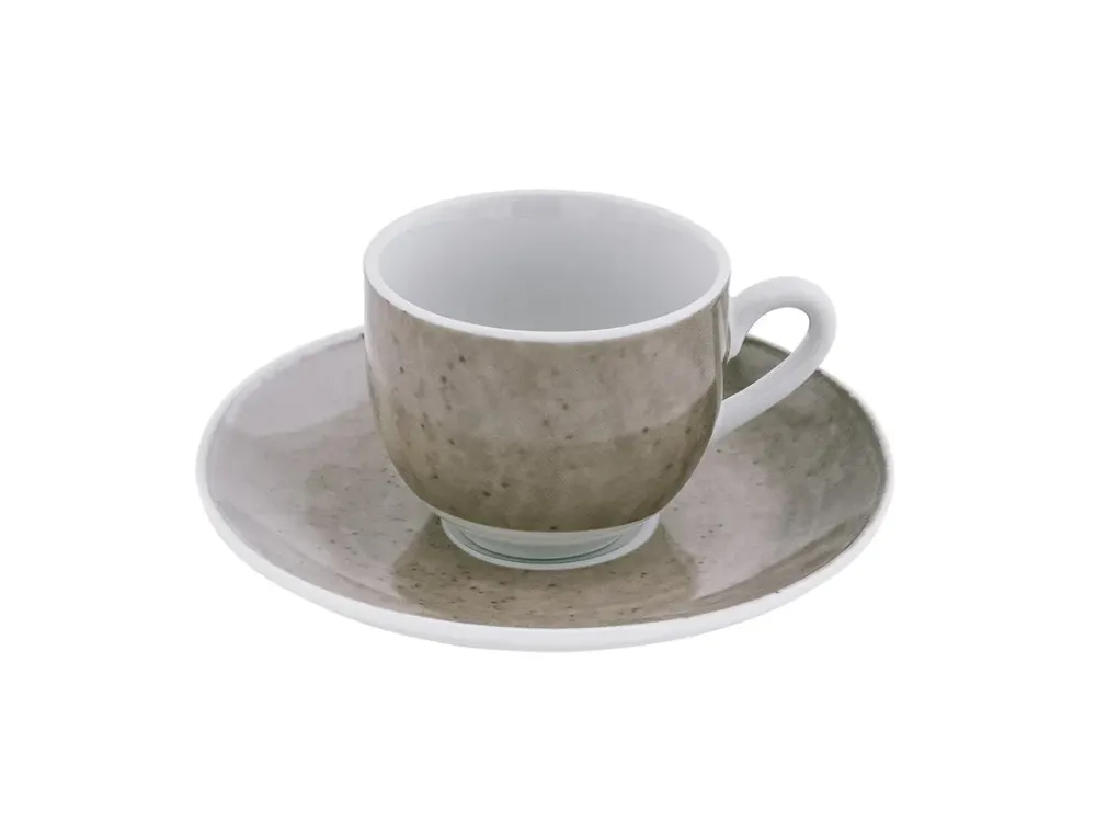Servizio caffè Orzo tortora 6pz