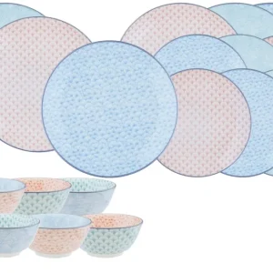 Servizio Essentials - 18 pezzi - Pastello