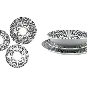 Servizio piatti 18pz star 54775