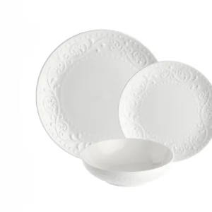 Servizio Piatti Sognante 18 Pezzi Porcellana Bone China 6 Persone Design