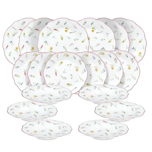 Servizio tavola 18 pz cappettata millefiori