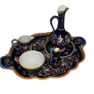 Servizio da Tavola Francese Ceramica Decorata | Inizio '900 | 6 Pezzi