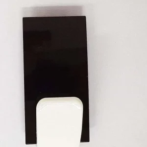 Set 2pz. Gancio Adesivo 2.5kg 8x4.5x3cm Plastica Guardaroba Appendiabiti Cucina