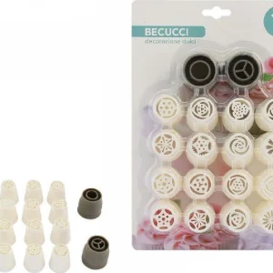 Set 16 Pz Beccucci Sac Poche Per Decorazione Dolci Biscotti Pasticceria 74137