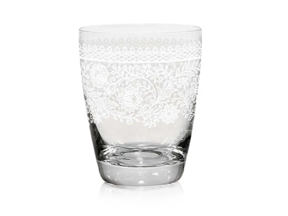 Set di 3 bicchieri da acqua 300cc decorazione sarah