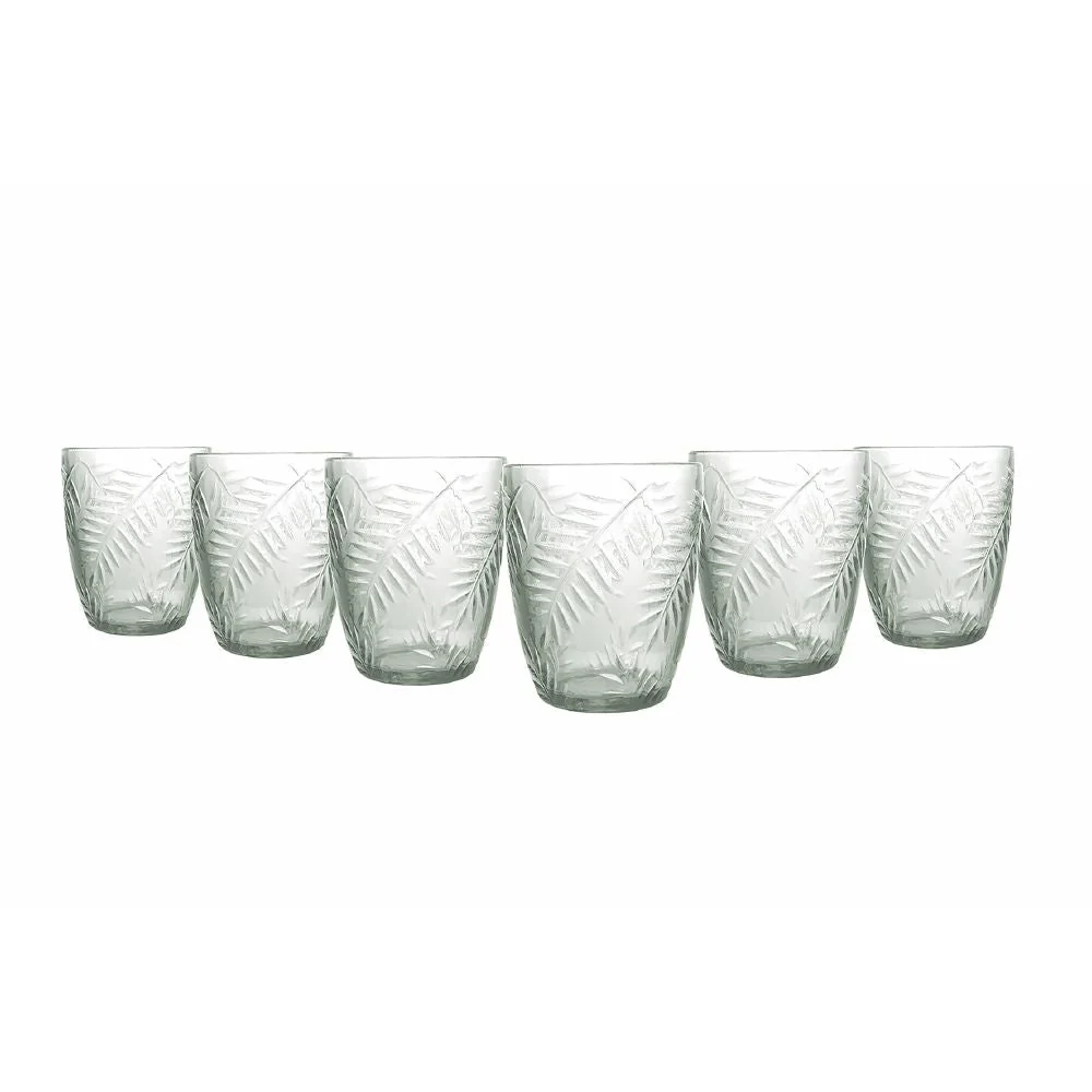 Set 6 Bicchieri Acqua New Jungle Vetro VdE Tivoli 1996 Trasparente
