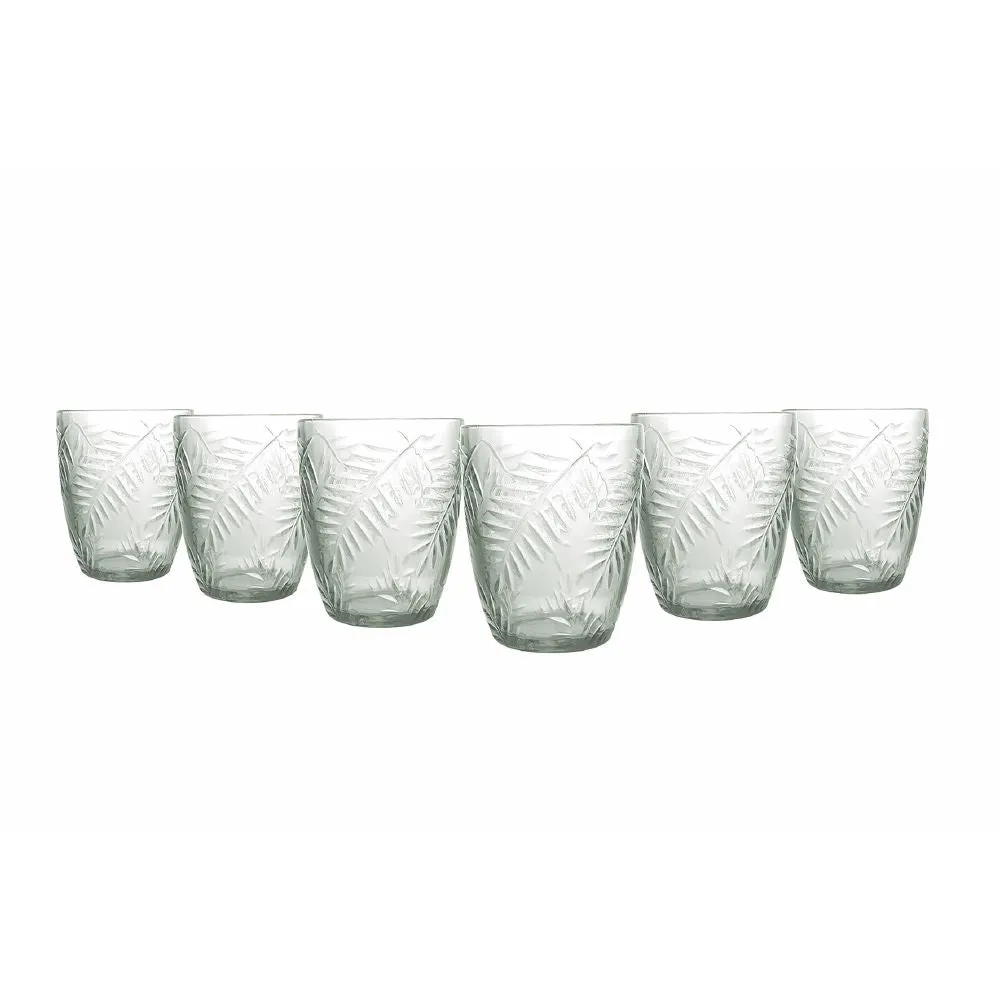 Set 6 Bicchieri Acqua New Jungle Vetro VdE Tivoli 1996 Trasparente