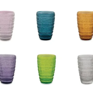 Set 6 Bicchieri Alti Ø8,5x12,5 cm Vetro Villa d'Este Home Tivoli Spritz