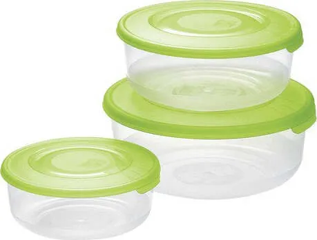 Set contenitori alimenti Tontarelli 904066981A FAMILY FOOD Verde
