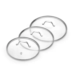 SET COPERCHI VETRO 24/26/28 CM – 3 PEZZI