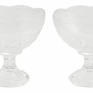 Set 2 Coppette Gelato 350 ml Ø12,5x12 cm Vetro Villa d'Este Home Tivoli Trasparenti