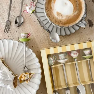 Set di cucchiaini e forchette da tè dal design speciale