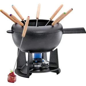 Set fonduta SPRING Saas-Fee nero opaco 2 l ø 20 cm