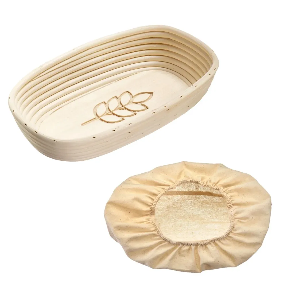 Set Gärkörbchen ovale con riferimento con orecchio 34 x 20,5 x 8 cm