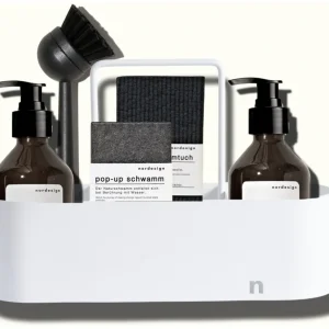 Set di 8 organizer per lavello bianchi