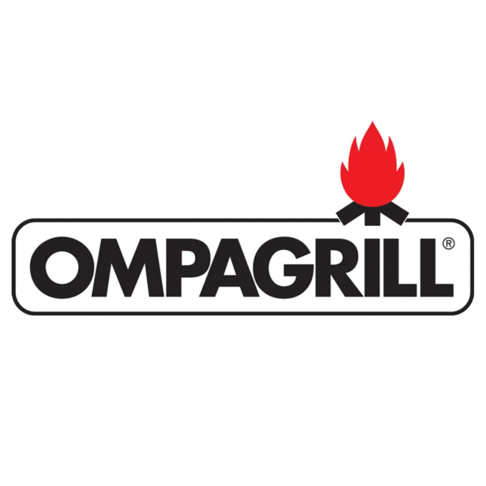 Set Per Barbecue Ompagrill | Pinza Paletta Forchettone | Acciaio Inox Alimentare 45 Cm | Manico Antiscivolo