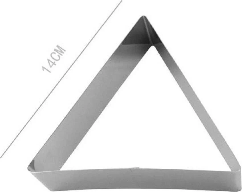 Set 2 Pezzi Forme Stampi Stampo Per Dolci Torte Biscotti Triangolari 14 Cm 98926