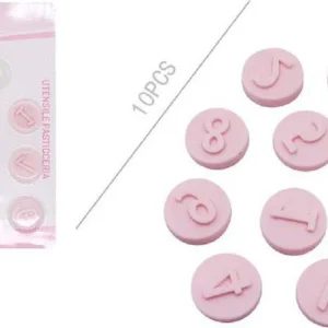 Set 10 Pezzi Stampini Stampi Numeri Per Dolci Pasta Biscotti Pasticceria 99026