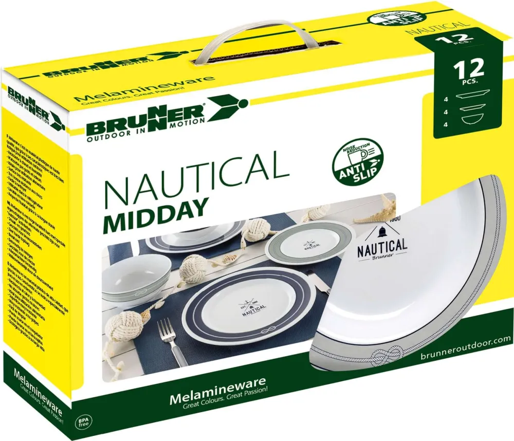 Set piatti da campeggio Brunner Midday Nautical