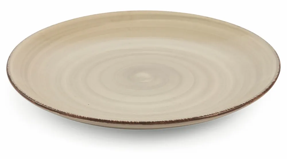 Set 6 Piatti Frutta Ø20x2,5 cm Gres Villa d'Este Home Tivoli New Baita Grigio