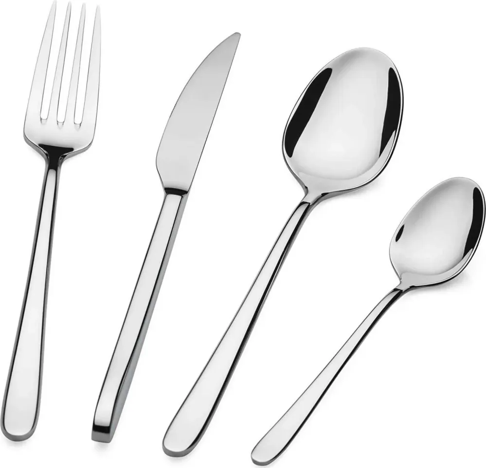 Set Posate 24 Pezzi Barazzoni Malachite Acciaio Inox Purissimo Ultraresistente E Lucido Di Alta Qualità