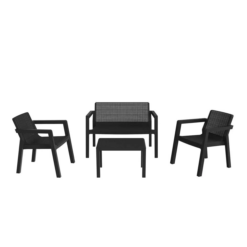SET RIVIERA - 4 pezzi - antracite