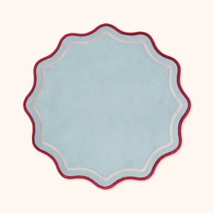 Set 2 Tovagliette Azzurro/Rossa/Rosa