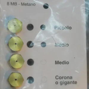 Set 5 ugelli 8mb gas metano piano cottura magic chef Micromic