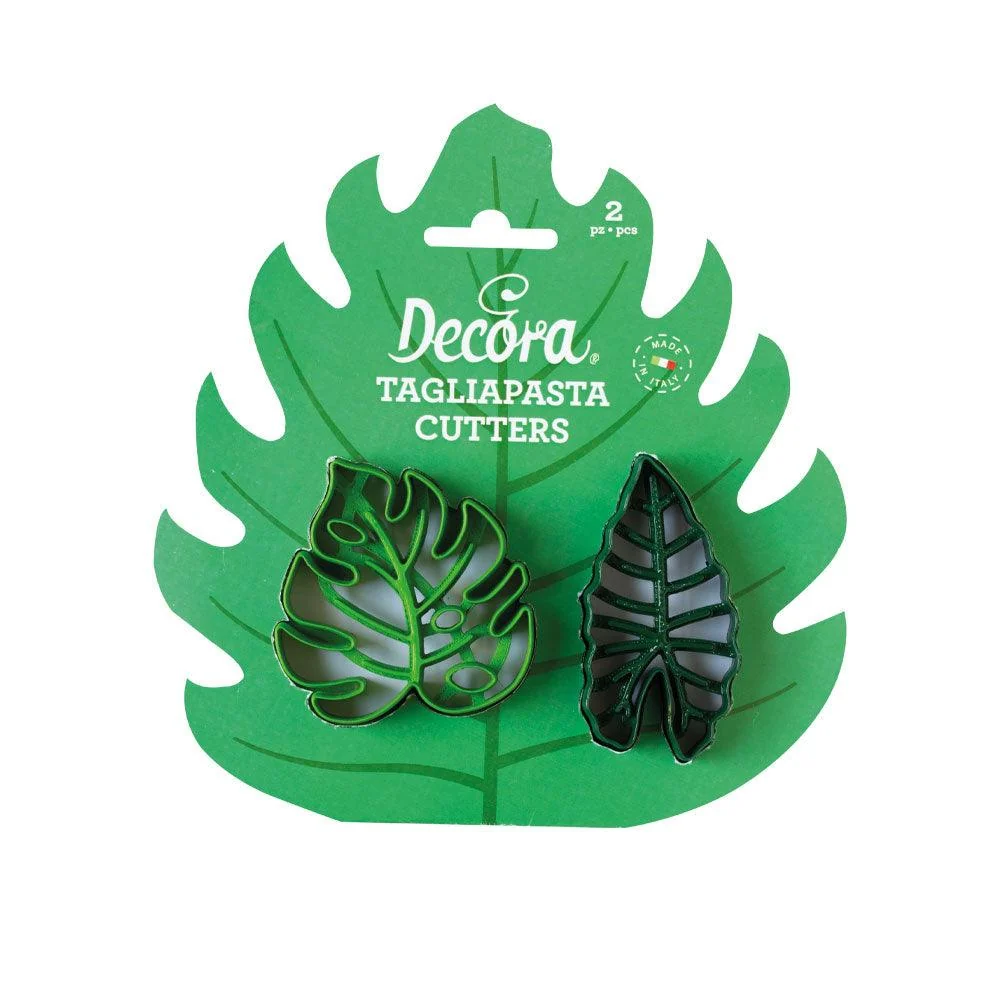 Set/2 Tagliabiscotti - Foglie Tropicali