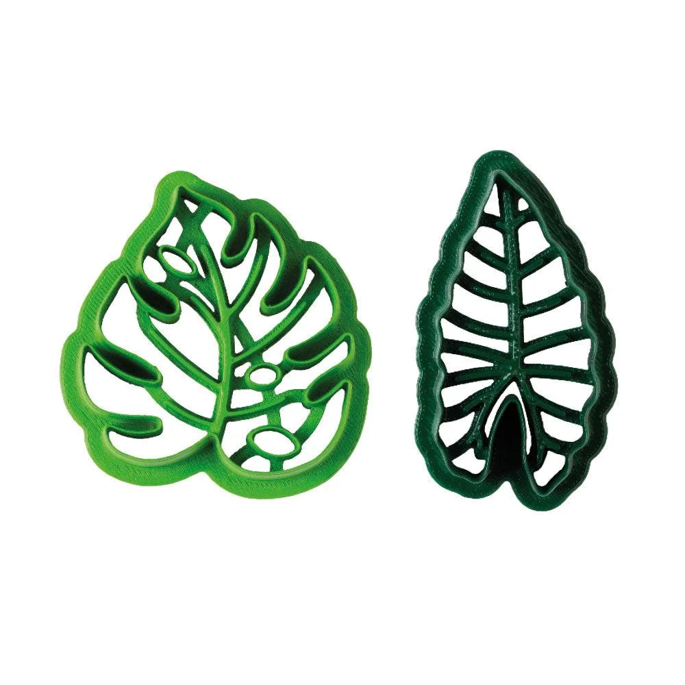 Set/2 Tagliabiscotti - Foglie Tropicali