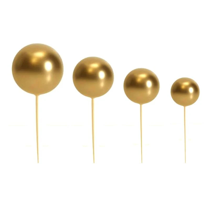 Set/20 Bocce Plastica con Aste - ORO