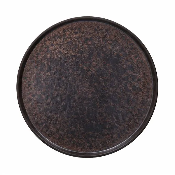 Show Plate Corten Piatto Piano Bordato Cm.30