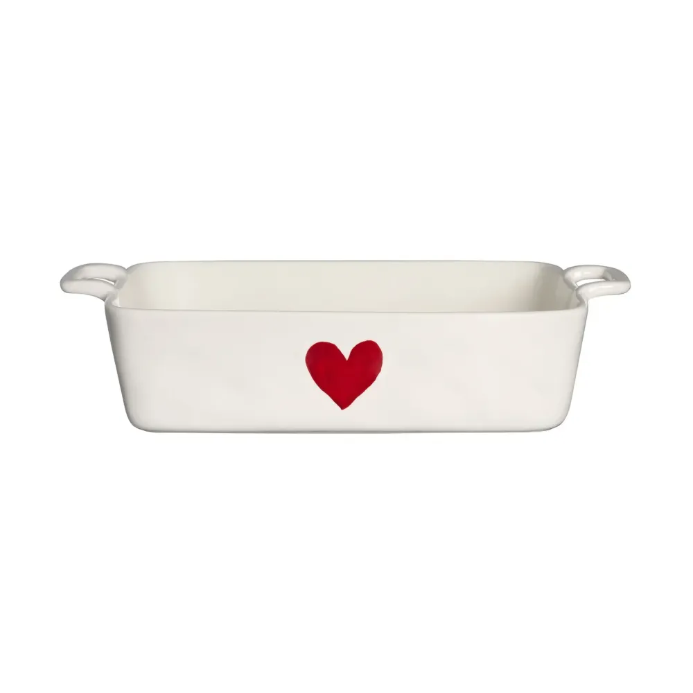 Simple Day Pirofila Cuore Rosso Gres 30x22 cm