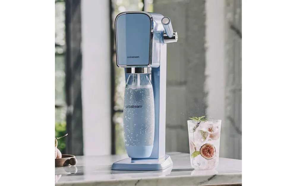 SodaStream Art gasatore d'acqua – incl. 1 bottiglia (plastica), bombola CO₂ 60 l incl., blu