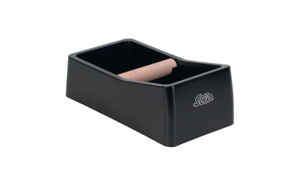 Solis Contenitore per fondi 8 × 11,5 × 22 cm, plastica, nero, per tutte le macchine portafiltro Solis