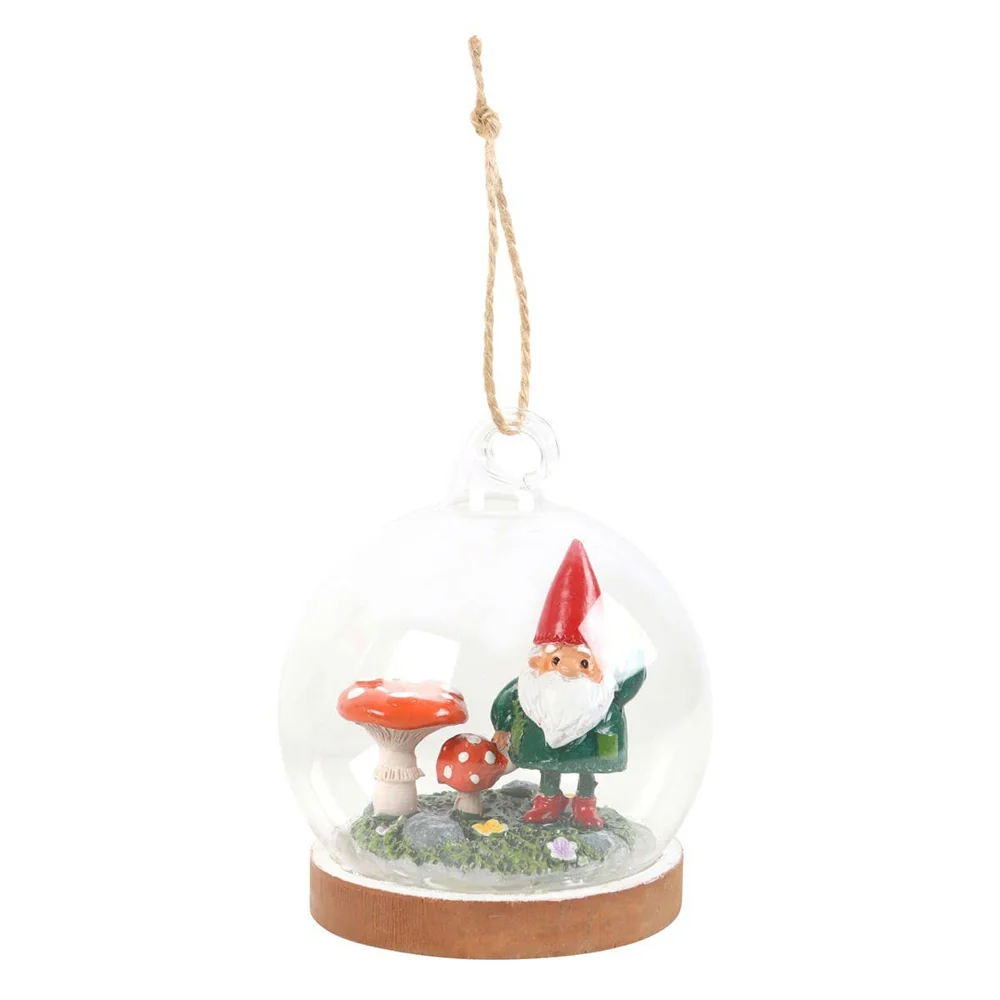 Gnome Sweet Gnome Glass Dome Decoration Something Different Wholesale