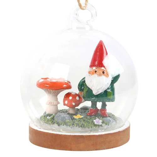 Gnome Sweet Gnome Glass Dome Decoration Something Different Wholesale