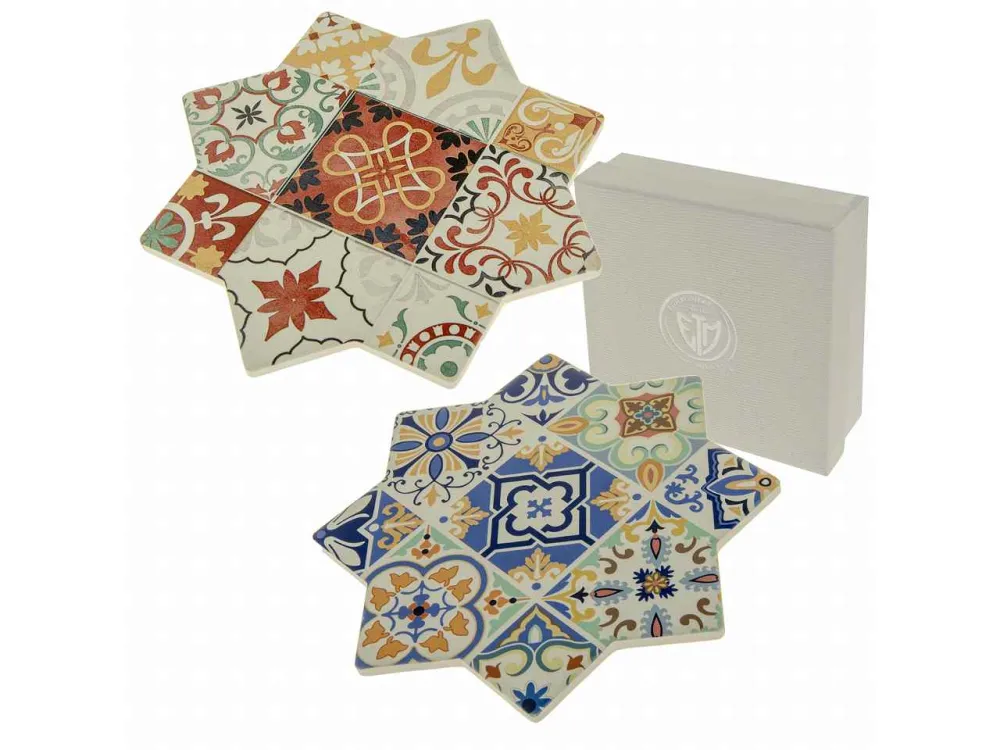 Sotto pentola andria forma di stella scatola da 20cm - disponibile 2 colorazioni