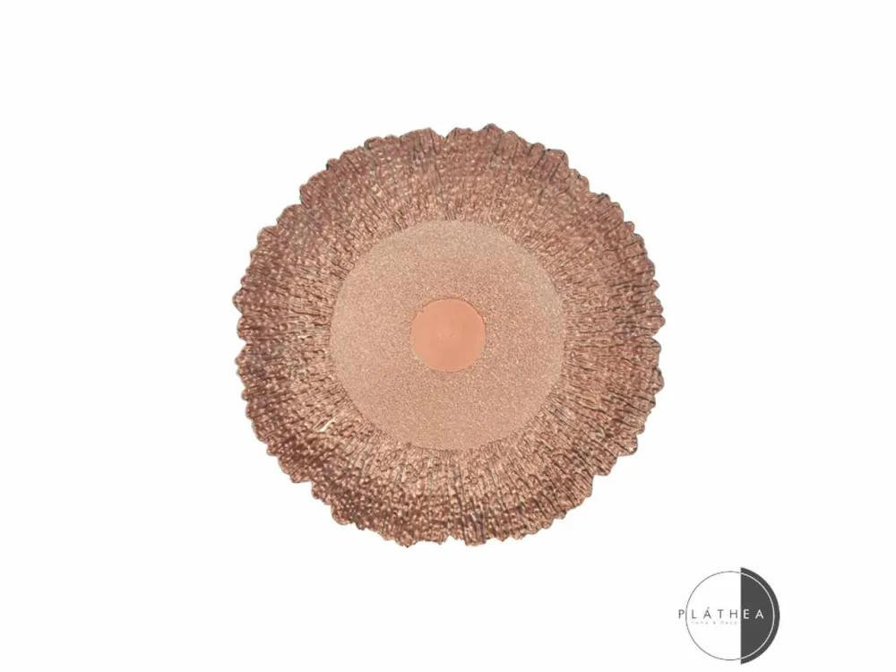 Sottopiatto rosa d.33cm pvc