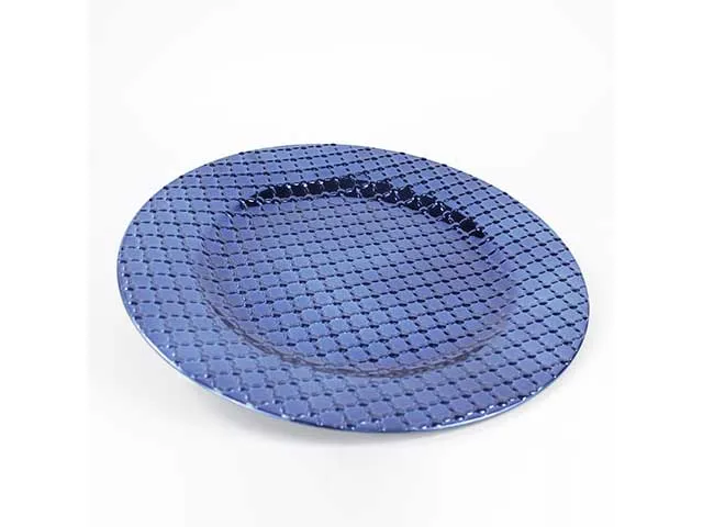Sottopiatto texture d.33cm blu 11550048