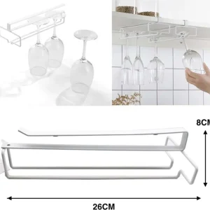 Sottoripiano Sotto Ripiano Con Gancio Appendi Bicchieri Attrezzi Per Cucina 26x8