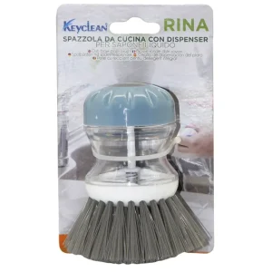 SPAZZOLA LAVAPIATTI CON DISPENSA RINA