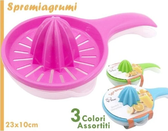Spremiagrumi Spremi Agrumi Limone Arancia Succo Plastica Colorata Con Manico