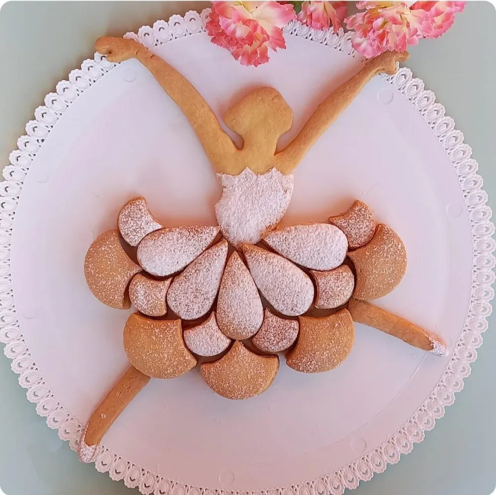 Stampo per biscotti forma di Biscotorta Ballerina Carla (6 pz)